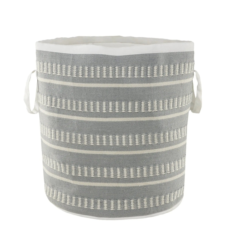 21" Blue Nesting Fabric Basket Homeroots Office