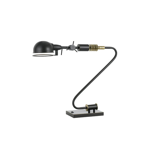 21" Bronze Metal Desk Table Lamp With Bronze Dome Shade - GreatEagleInc