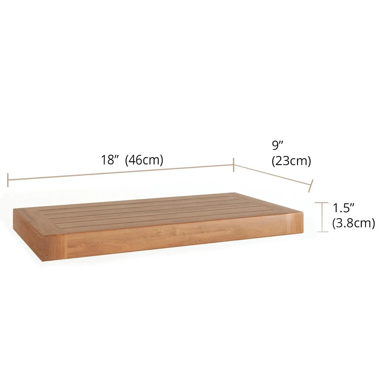 21" Brown Wood Wall Mounted Bathroom Shelves Homeroots