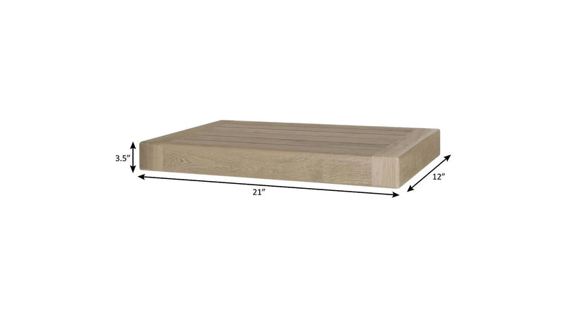 21" Brown Wood Wall Mounted Floating Shelf Homeroots Organization
