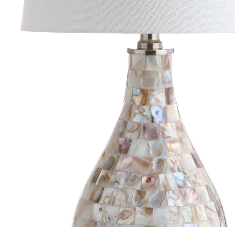 21" Clear Novelty Desk Lamp With Drum Shade Homeroots Lighting