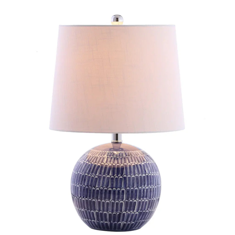21" Clear Novelty Table Lamp LED With Drum Shade Homeroots Lighting