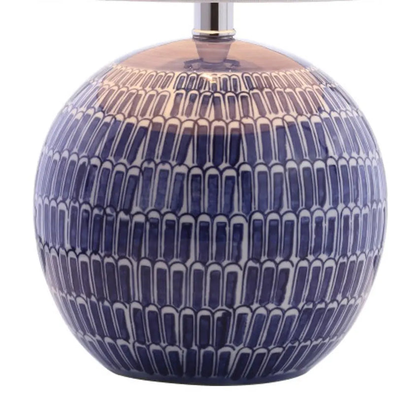 21" Clear Novelty Table Lamp LED With Drum Shade Homeroots Lighting