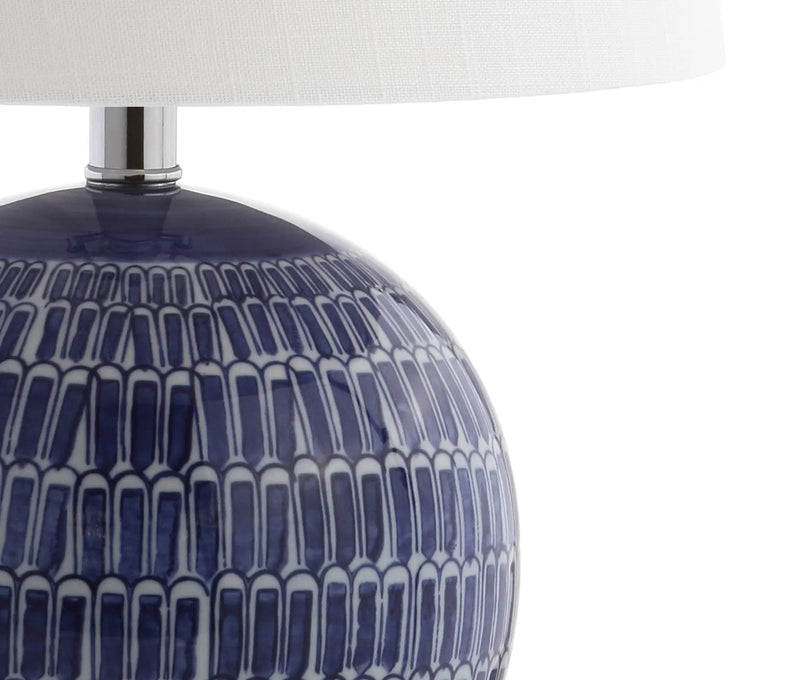 21" Clear Novelty Table Lamp LED With Drum Shade Homeroots Lighting