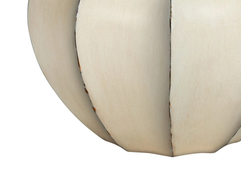 21" Cream Round Table Lamp With Cream Empire Shade Homeroots Lighting