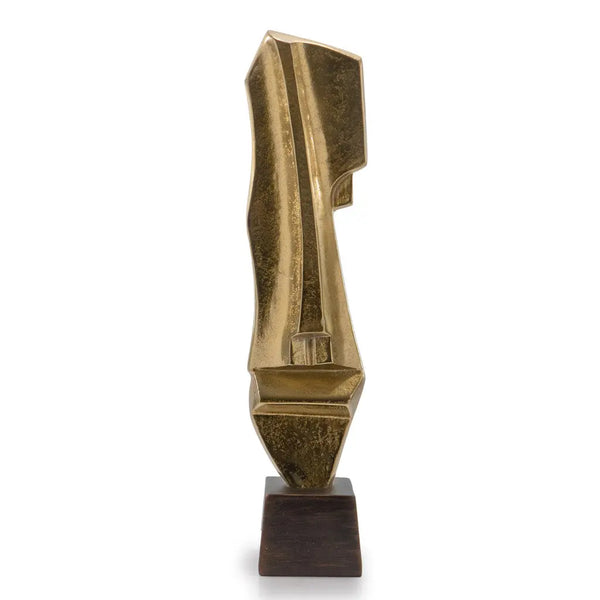 21" Gold And Bronze Aluminum Hand Painted Statue Homeroots Home Decor