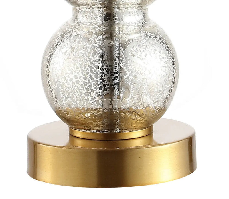 21" Gold Globe Table Lamp With Drum Shade Homeroots Lighting