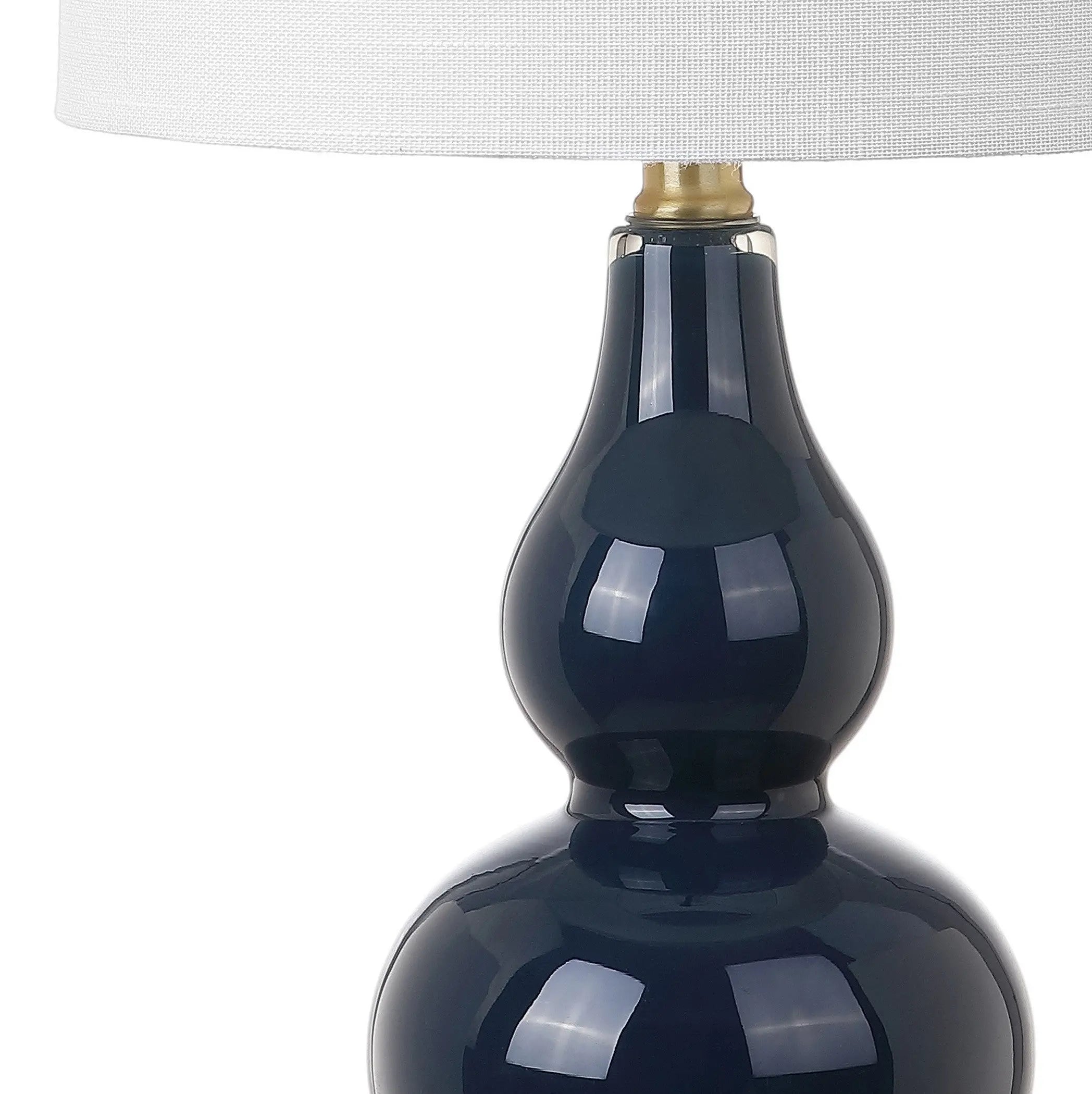 21" Gold Gourd Desk Lamp With Drum Shade Homeroots Lighting