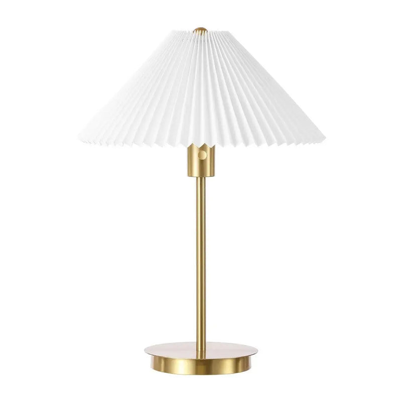 21" Gold Table Lamp With Empire Shade Homeroots Lighting