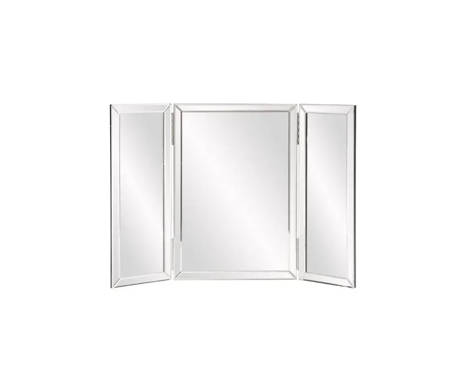 21" Gray Freestanding Framed Makeup Shaving Tabletop Mirror Homeroots Bed & Bath