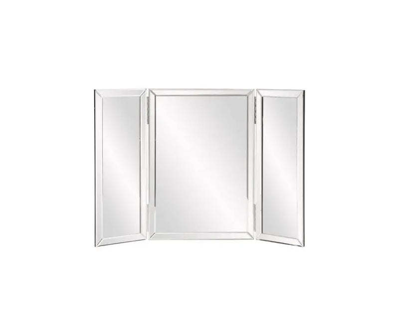 21" Gray Freestanding Framed Makeup Shaving Tabletop Mirror Homeroots Bed & Bath