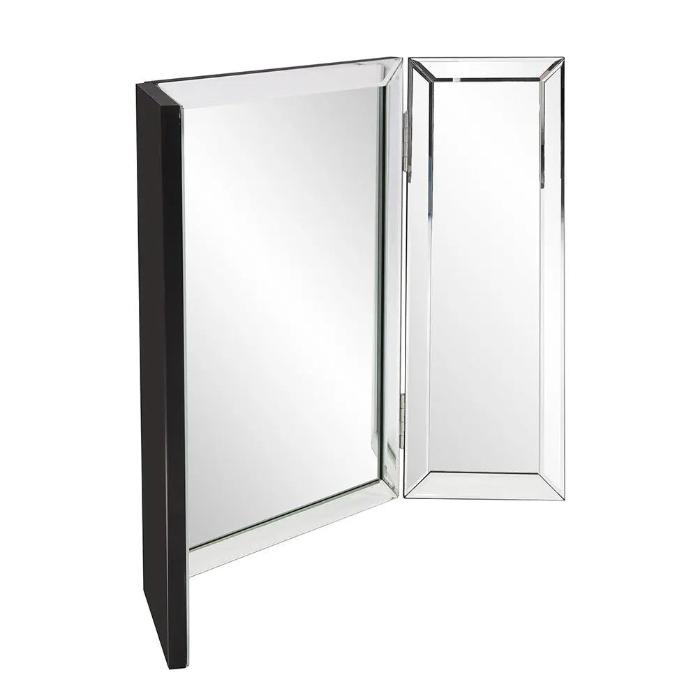 21" Gray Freestanding Framed Makeup Shaving Tabletop Mirror Homeroots Bed & Bath