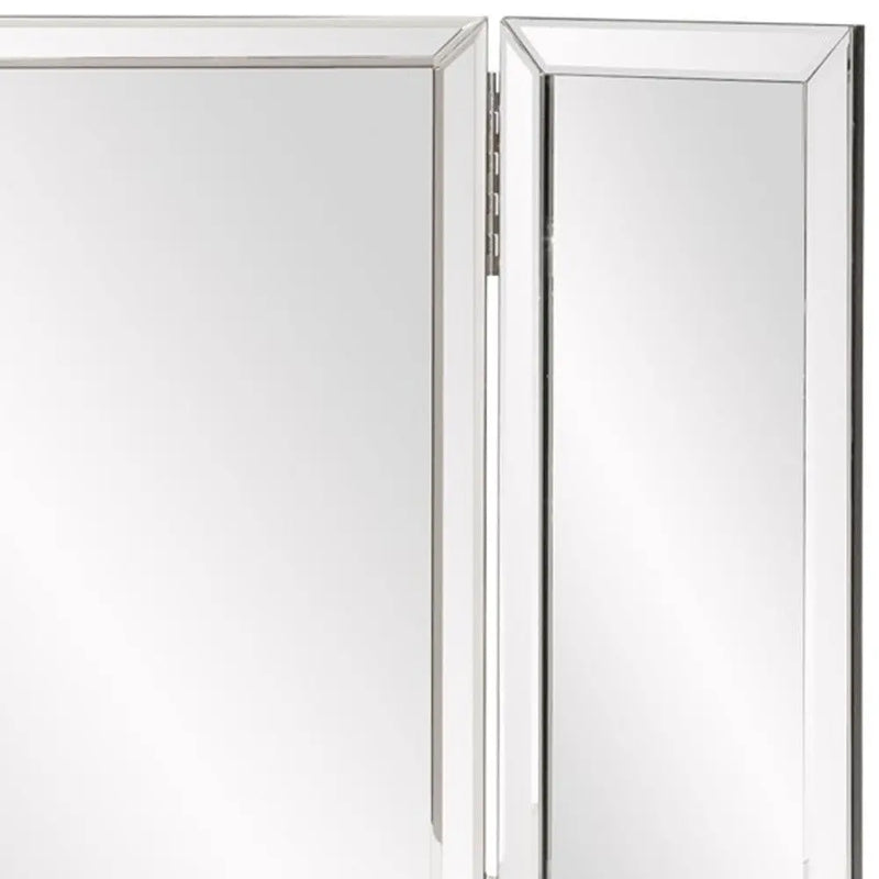 21" Gray Freestanding Framed Makeup Shaving Tabletop Mirror Homeroots Bed & Bath