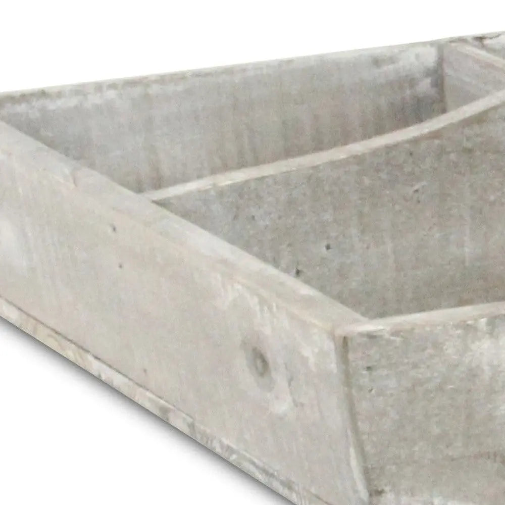 21" Gray Solid Wood Organizing Box Homeroots Office