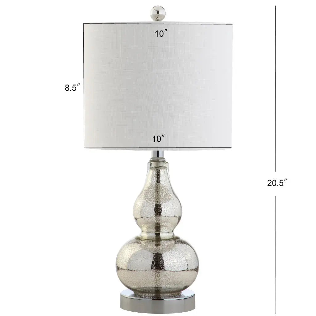 21" Silver Gourd Desk Lamp With Drum Shade Homeroots Lighting