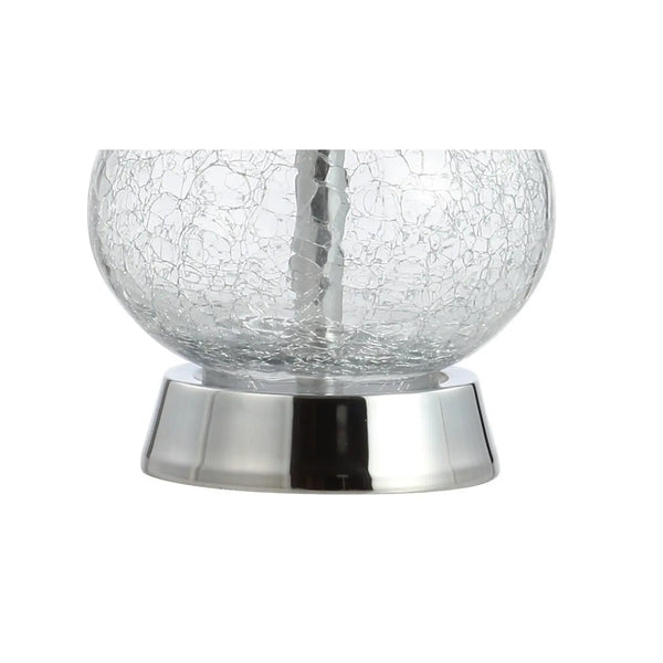 21" Silver Gourd Table Lamp With Drum Shade Homeroots Lighting