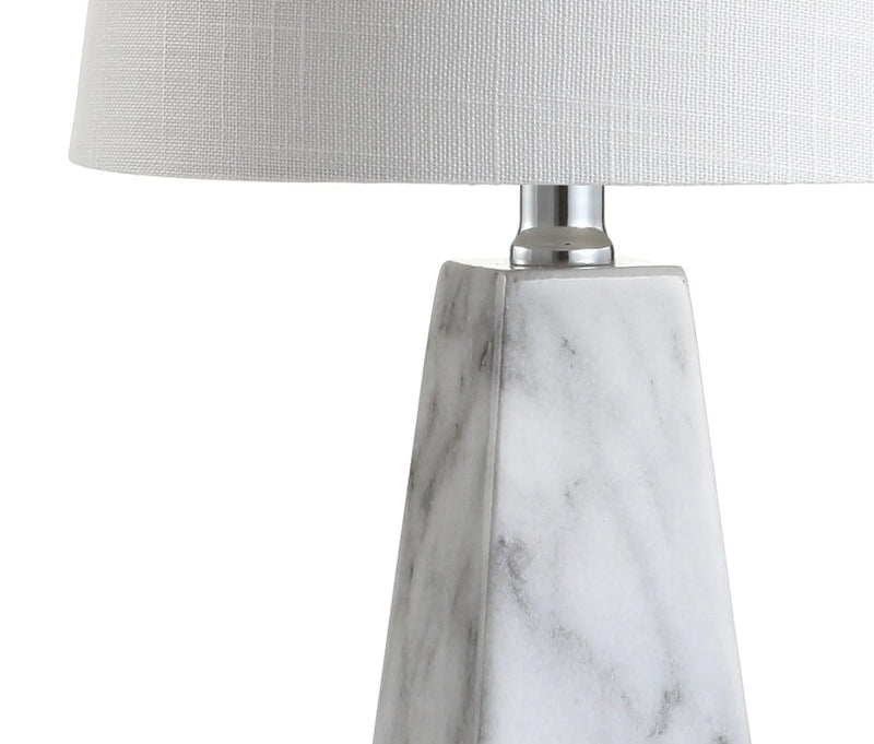 21" White Novelty Table Lamp With Empire Shade Homeroots Lighting