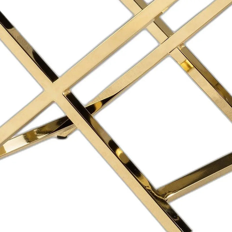 21" White and Gold Faux Leather Vanity Chair Homeroots Living Room