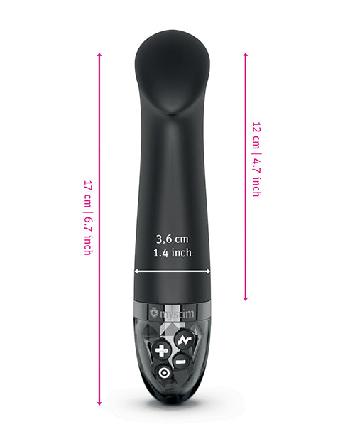 Mystim Right on Ron eStim G Vibrator - Black - GreatEagleInc
