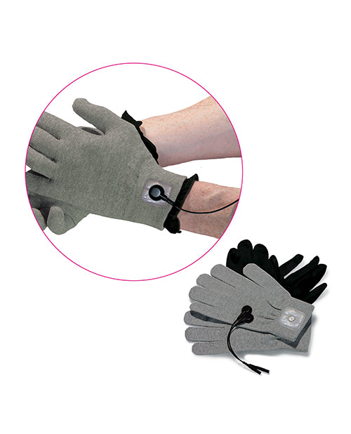 Mystim eStim Magic Gloves - Gray - GreatEagleInc