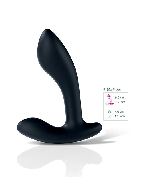 Mystim Flexing Flavio eStim Silicone Prostate Stimulator - Black - GreatEagleInc