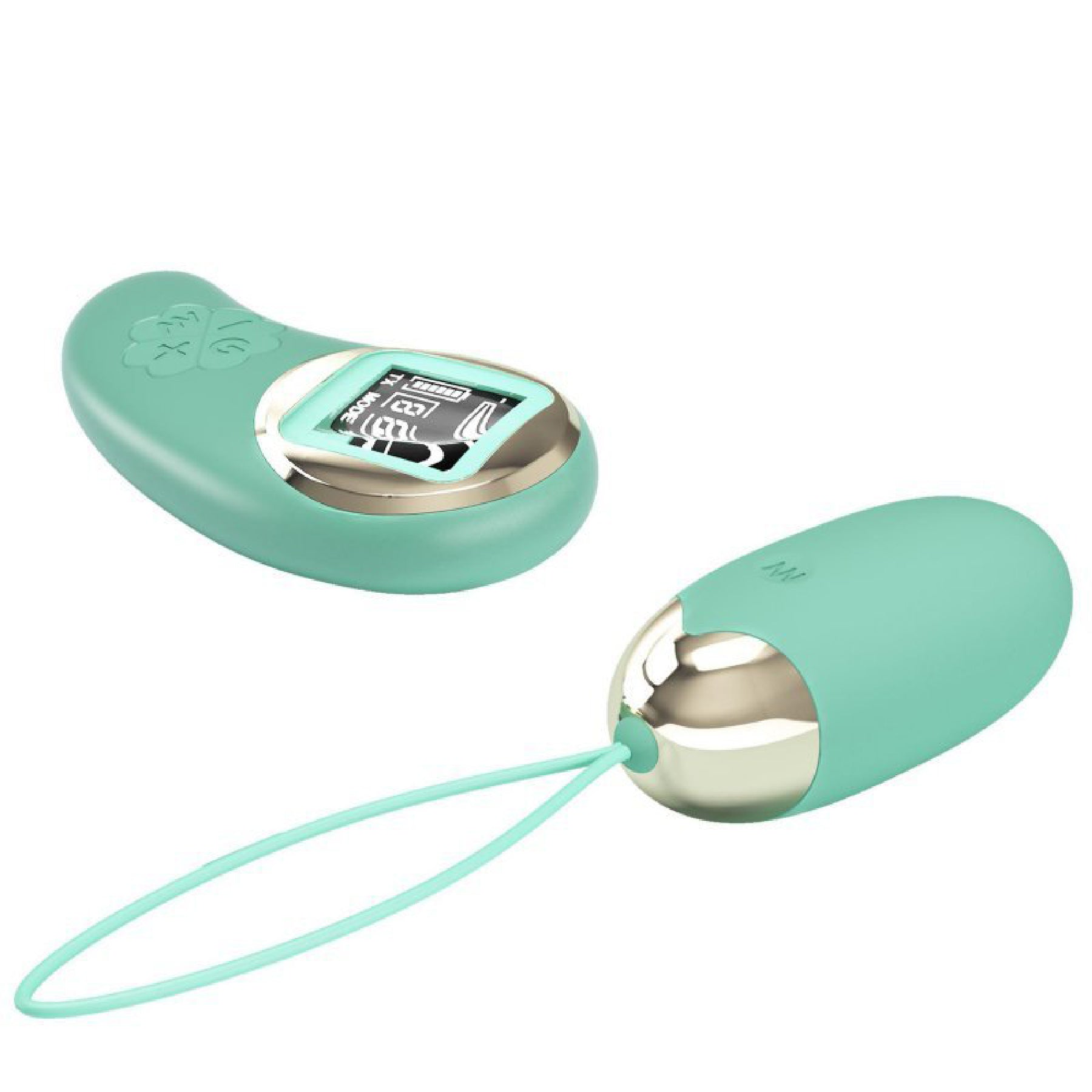 Mina Vibrating Remote Control Egg - Turquoise - GreatEagleInc