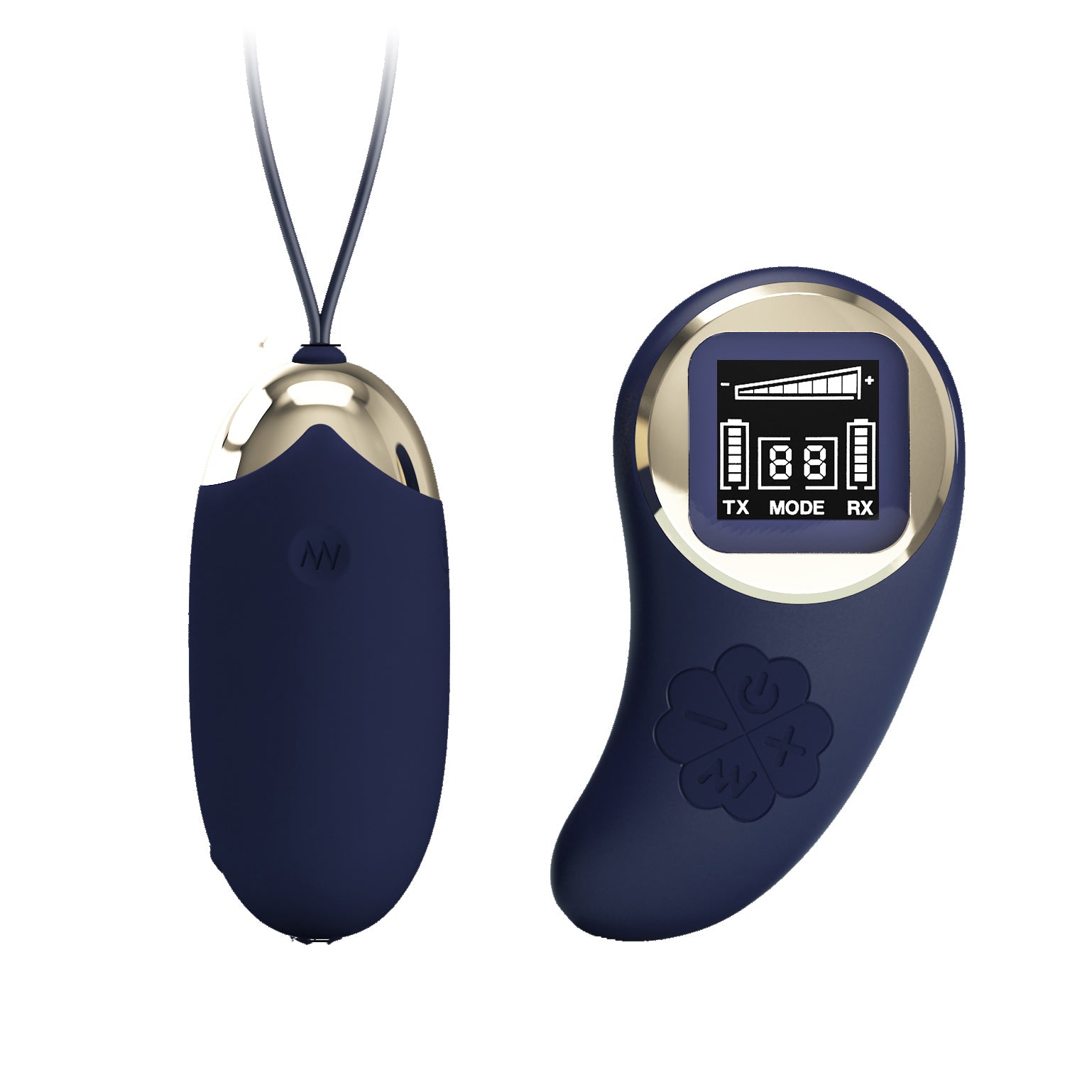 Mina Vibrating Remote Control Egg - Blue - GreatEagleInc