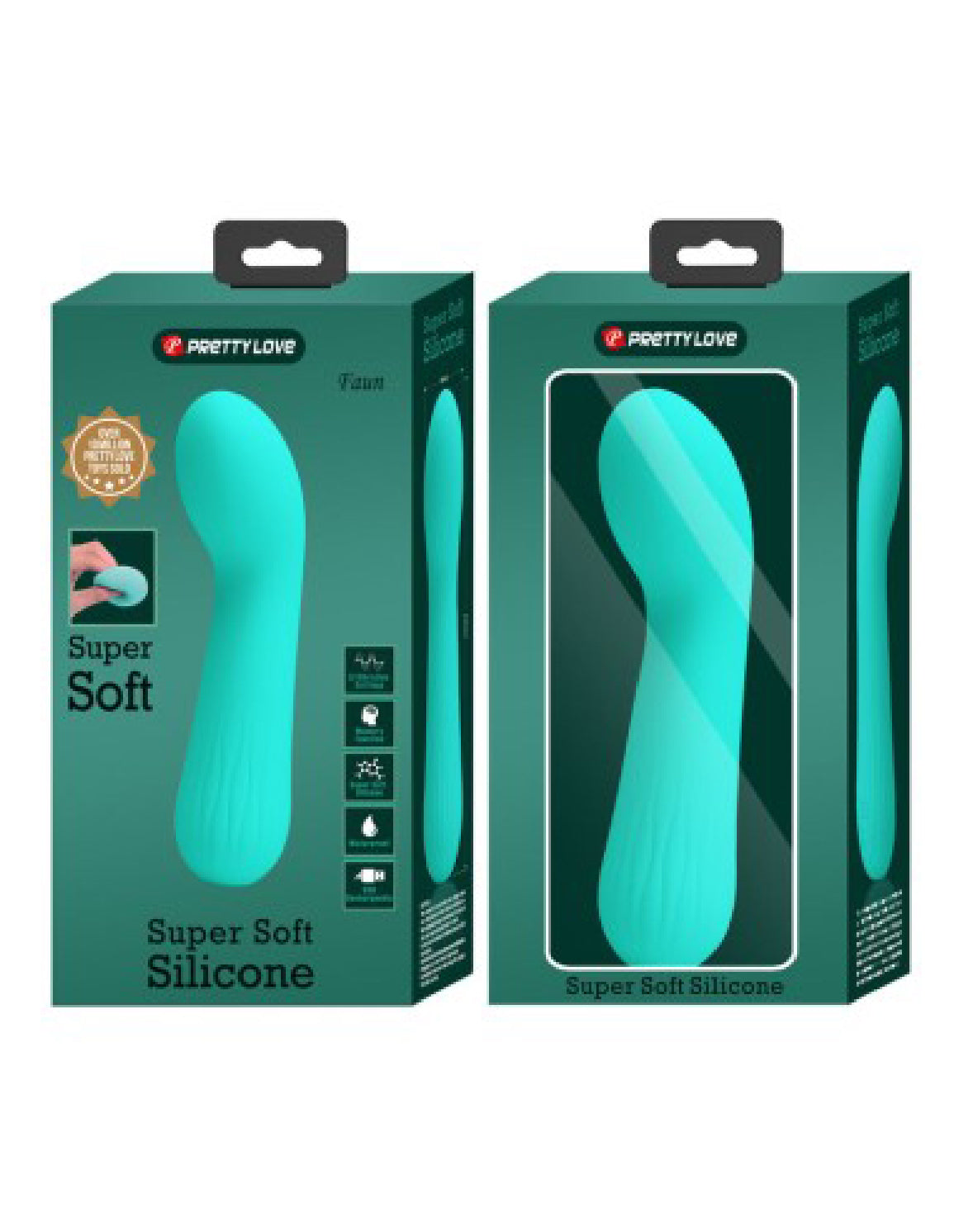 Faun Rechargeable Vibrator - Turquoise - GreatEagleInc