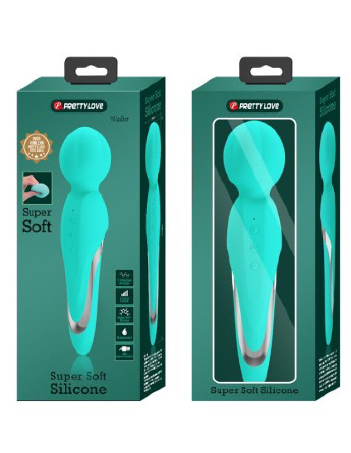 Walter Super Soft Silicone Wand - Seafoam - GreatEagleInc