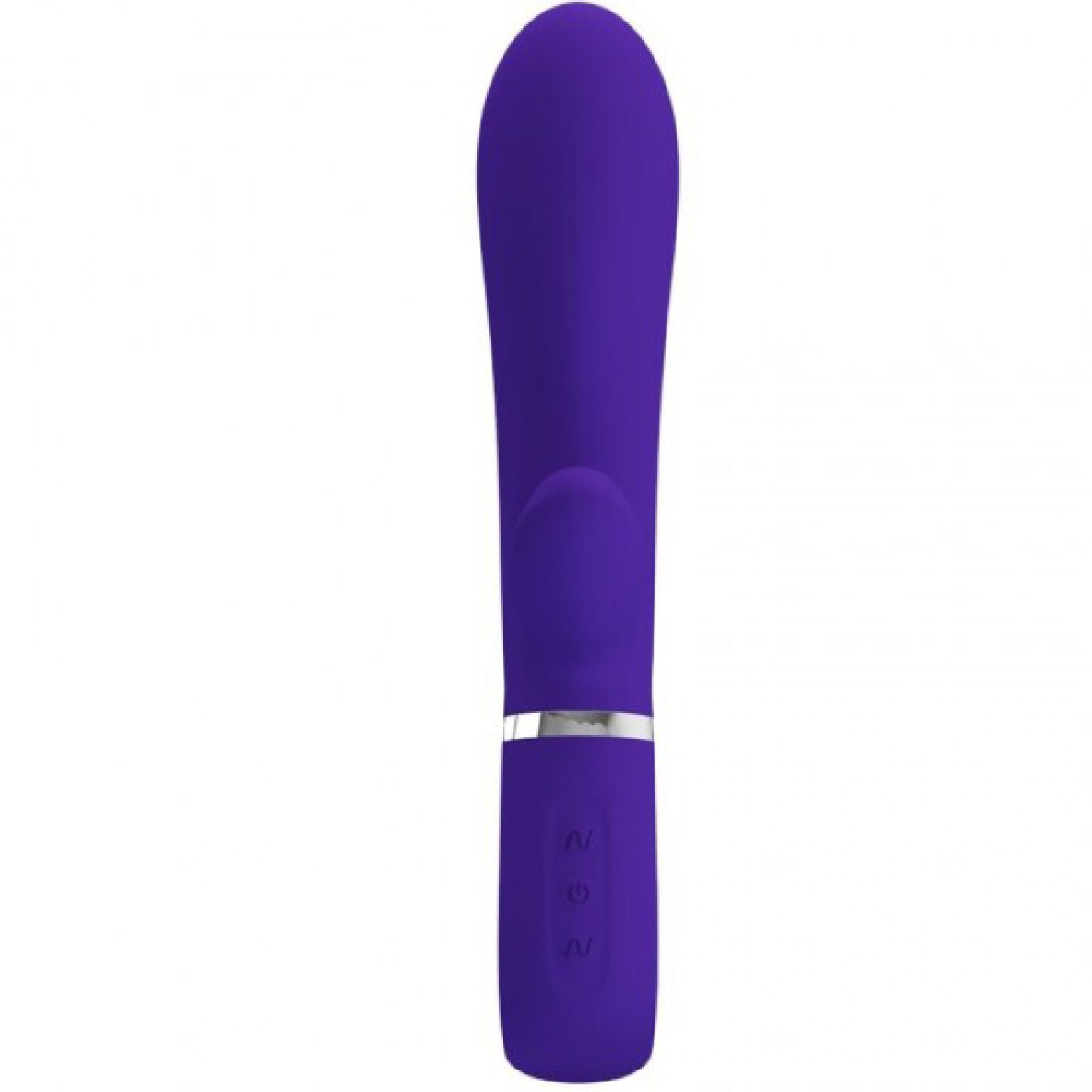 Thomas Super Soft Silicone Rabbit Vibrator -  Purple - GreatEagleInc