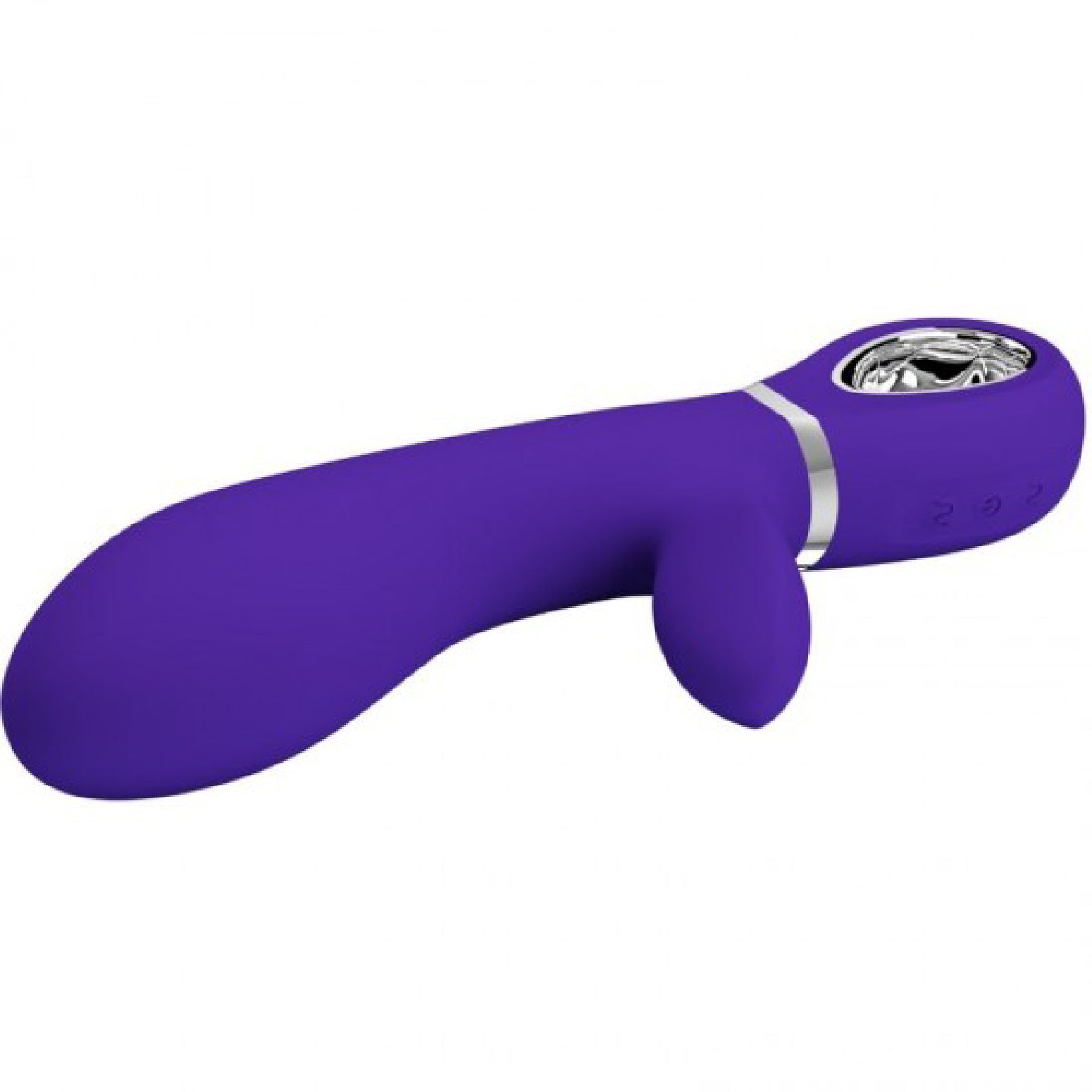 Thomas Super Soft Silicone Rabbit Vibrator -  Purple - GreatEagleInc