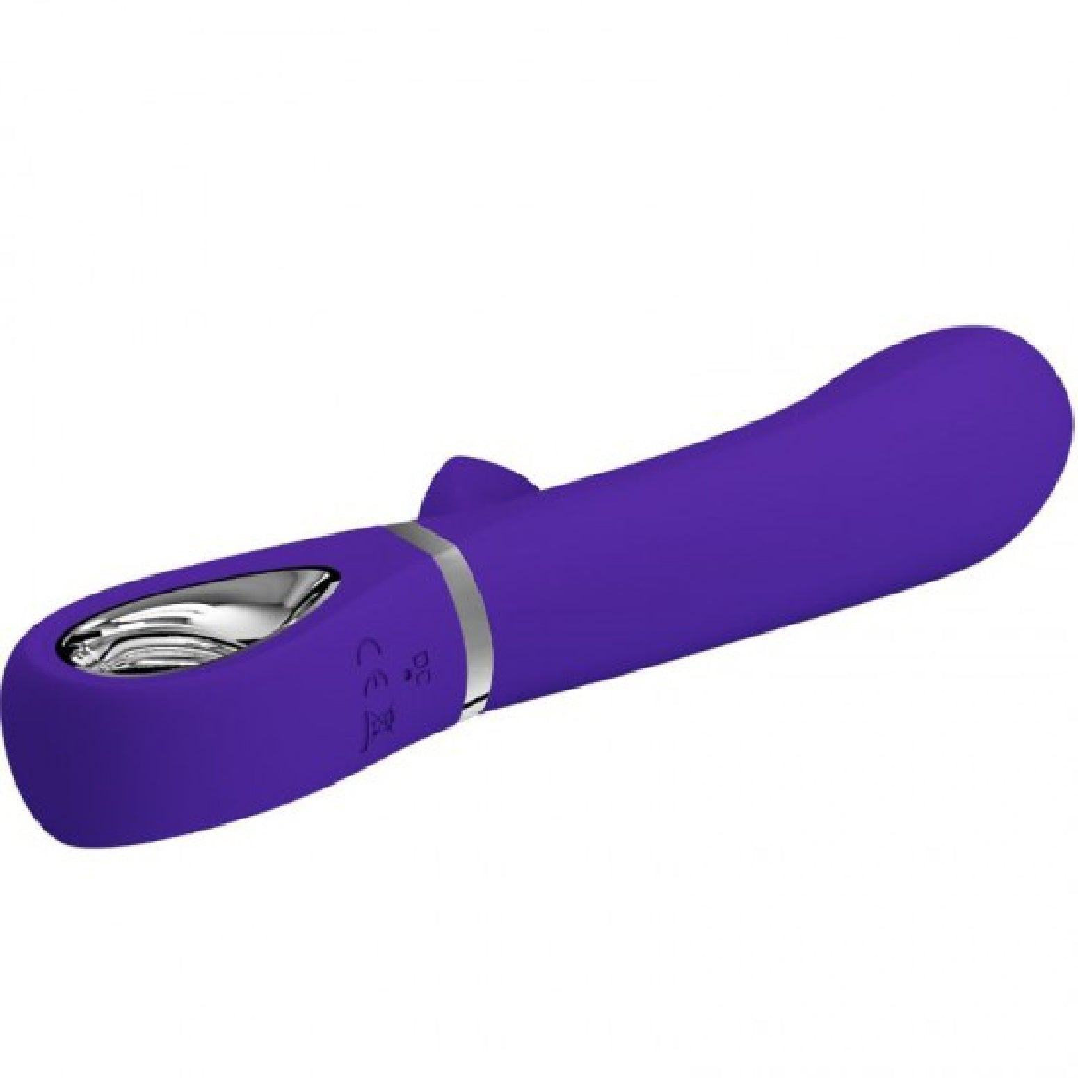 Thomas Super Soft Silicone Rabbit Vibrator -  Purple - GreatEagleInc