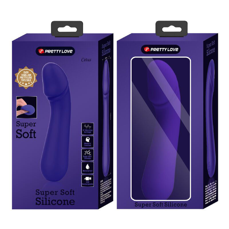 Cetus Rechargeable Vibrator - Purple - GreatEagleInc