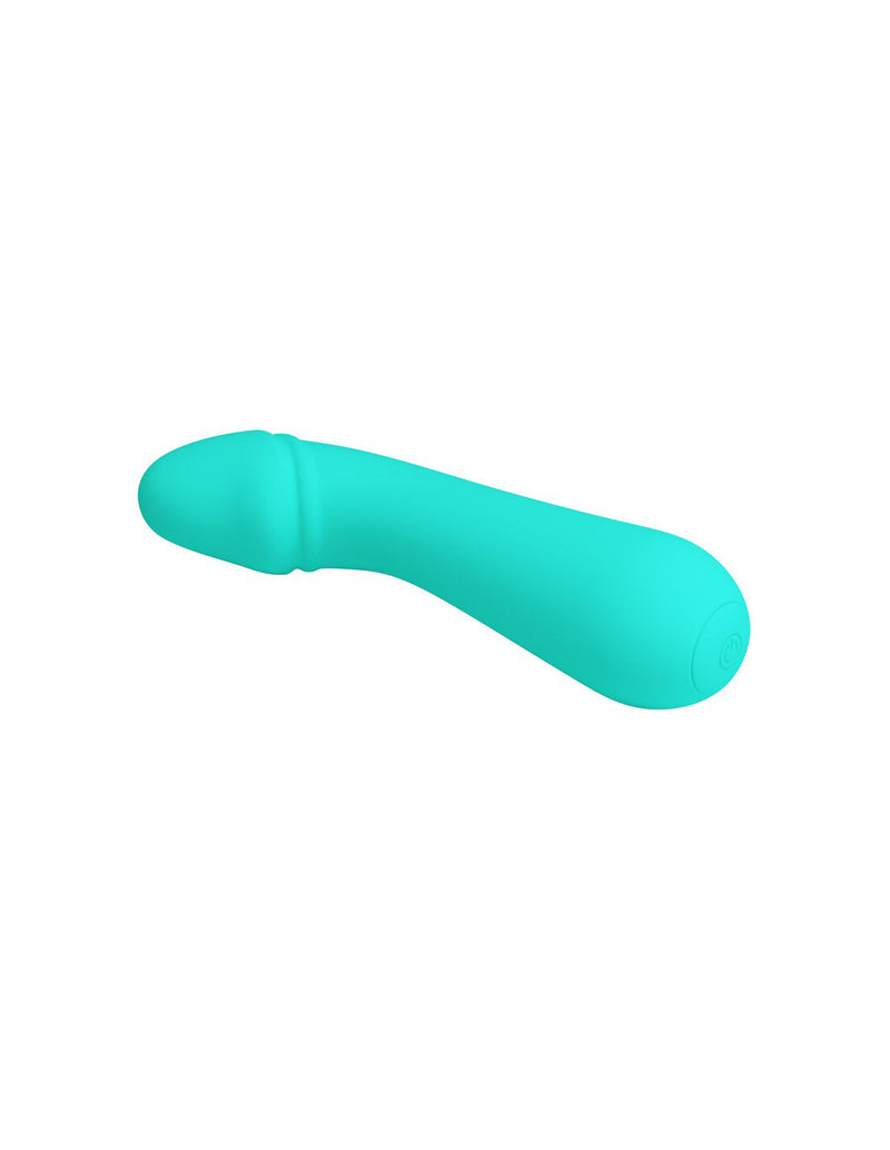 Cetus Rechargeable Vibrator - Turquoise - GreatEagleInc