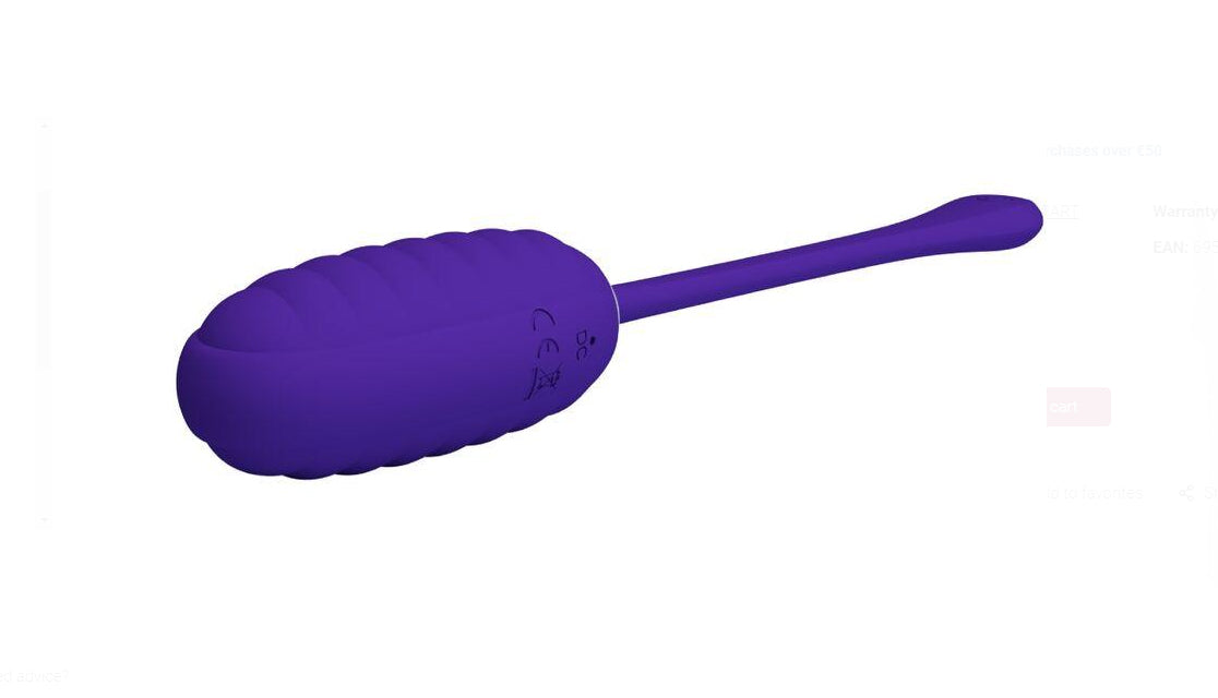 Kirk Rechargeable Vibrating Egg - Purple - GreatEagleInc
