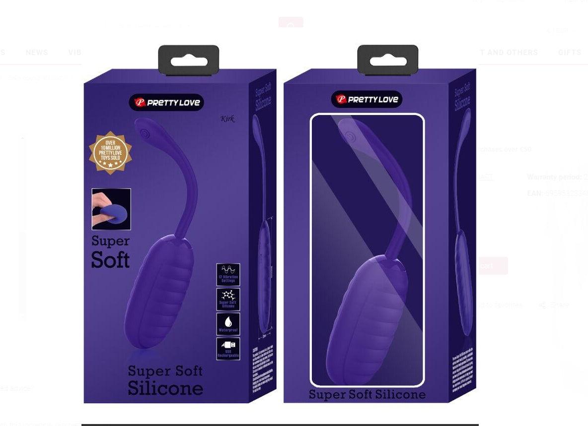 Kirk Rechargeable Vibrating Egg - Purple - GreatEagleInc