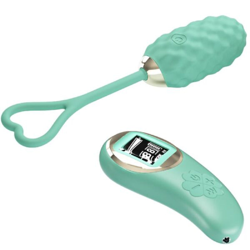 Vivian Remote Control Vibrating Egg - Turquoise - GreatEagleInc