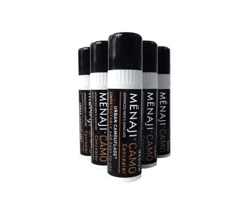 URBAN CAMOUFLAGE men's concealer stick set with black caps and label tubes
