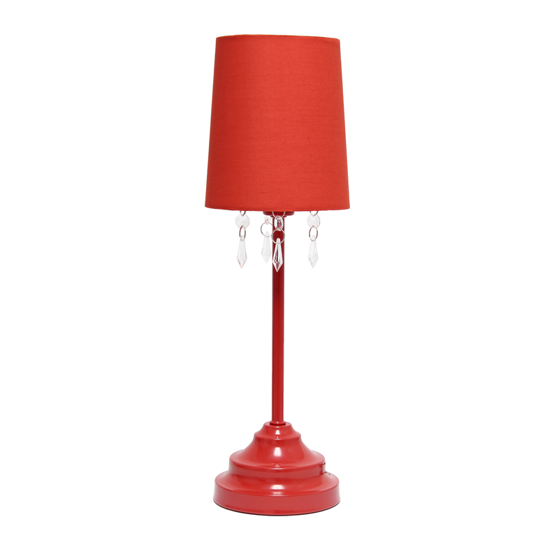 Creekwood Home Contemporary Crystal Droplet Table Lamp for Bedroom, Living Room, Dining Room, Office, Entryway - Lamps &…