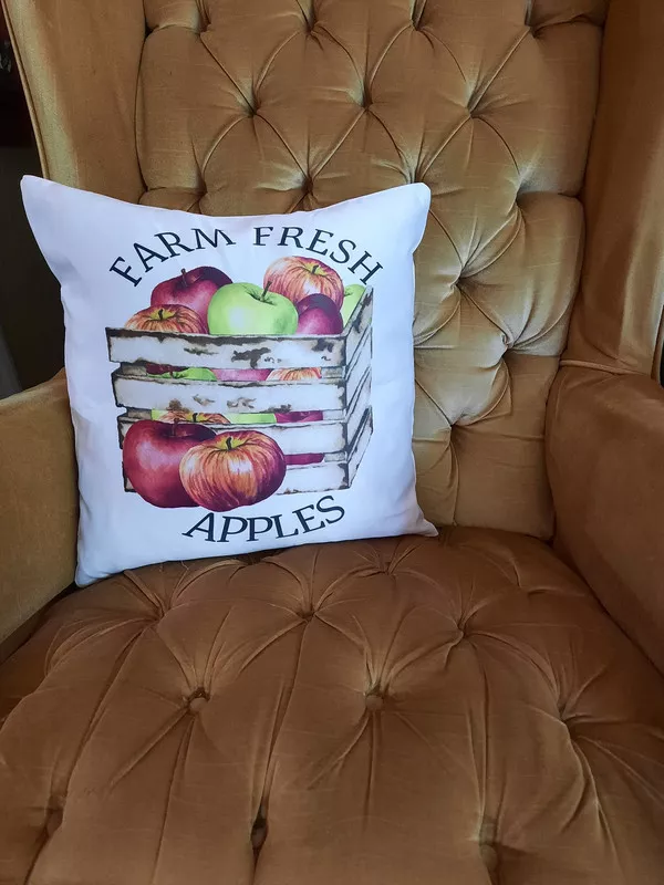 Farm Fresh Throw Pillow 16x16 Throw Pillow - White / 1 - Home Decor