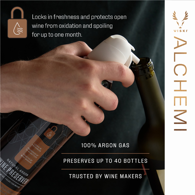 Alchemi Natural Argon Wine Preserver by Viski - 1 - Home Decor