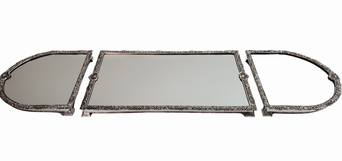 3 Section Mirror Plateau 44.5" - Home Decor | 15-Days, GB, Home & Garden