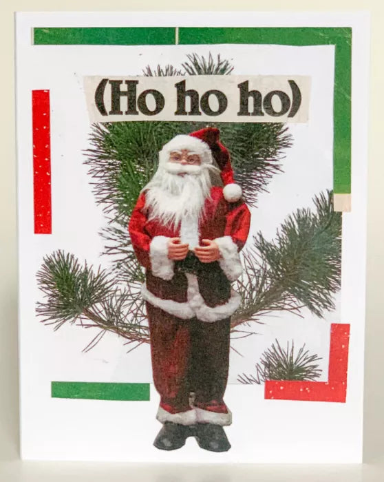 Christmas Greeting Card (Pack of 6) - Ho ho ho / 1 Pack of 6 - Apparel and Accessories