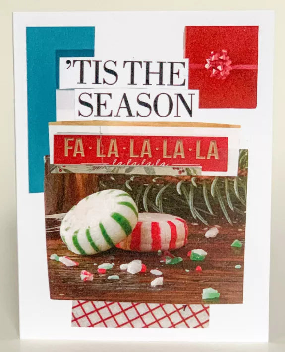Christmas Greeting Card (Pack of 6) - Tis The Season / 1 Pack of 6 - Apparel and Accessories