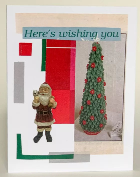 Christmas Greeting Card (Pack of 6) - Here's Wishing You / 1 Pack of 6 - Apparel and Accessories