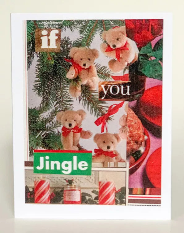 Christmas Greeting Card (Pack of 6) - If You Jingle / 1 Pack of 6 - Apparel and Accessories