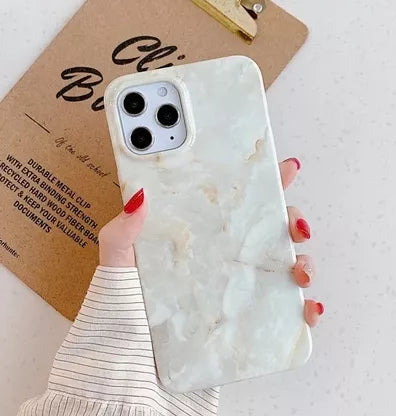 Calacatta gold marble phone case for iPhone 11 Pro Max, smooth back with camera holes
