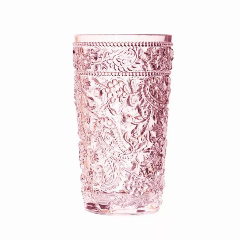 Acrylic Paisley Hi-Bal - Pink / 4 / 17 oz - Kitchen