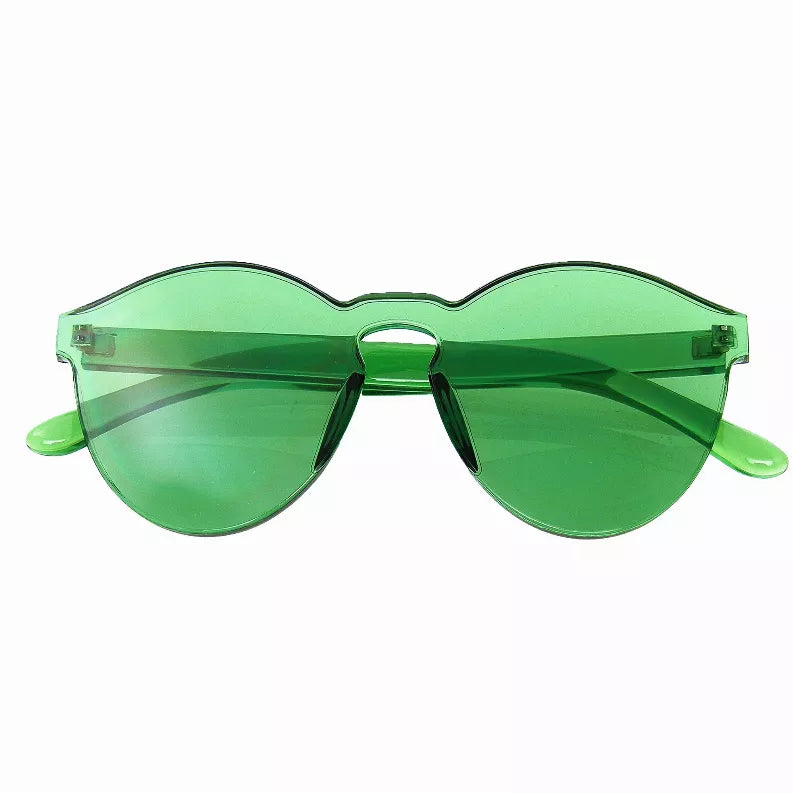 Fashion Womens Mens Clear Novelty Sunglasses UV400 Outdoor Frameless Eyewear - Eyewear