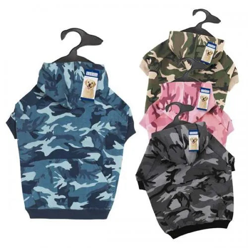 Casual Canine Camo Hoodie - Pet Supplies
